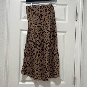 Cheetah Silk skirt